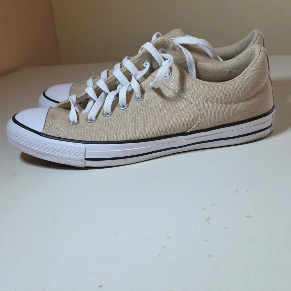 Converse All Star Beige Canvas Low Top Lace-Up Cap Toe Sneakers US 9.5 EU 43 - Picture 6 of 12